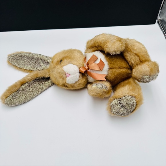 Vintage 90s Chosun Golden Bunny Rabbit Plush Stuffed Animal 11” Easter - Picture 10 of 11